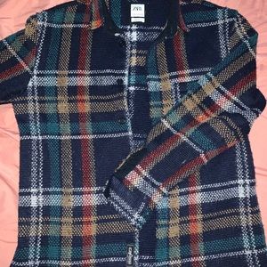 Zara knit flannel
